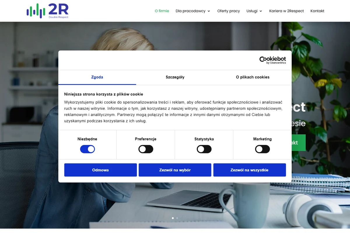 Double Respect - Polish HR and staffing platform — recruitment outsourcing, work permits, payroll, EU mobility. We are the original builder; later modules were extended by a partner agency. SEO and AI-search tuned for the Polish market.